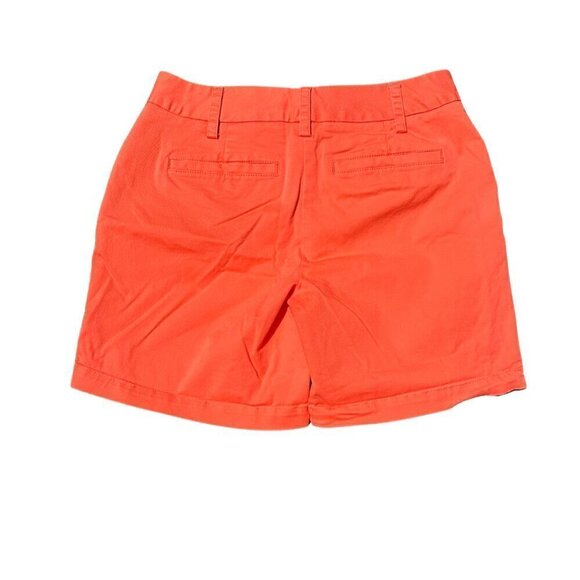 Lands' End Pink Salmon Chino Shorts Fit Style Two Women's Size 4 - Picture 2 of 4